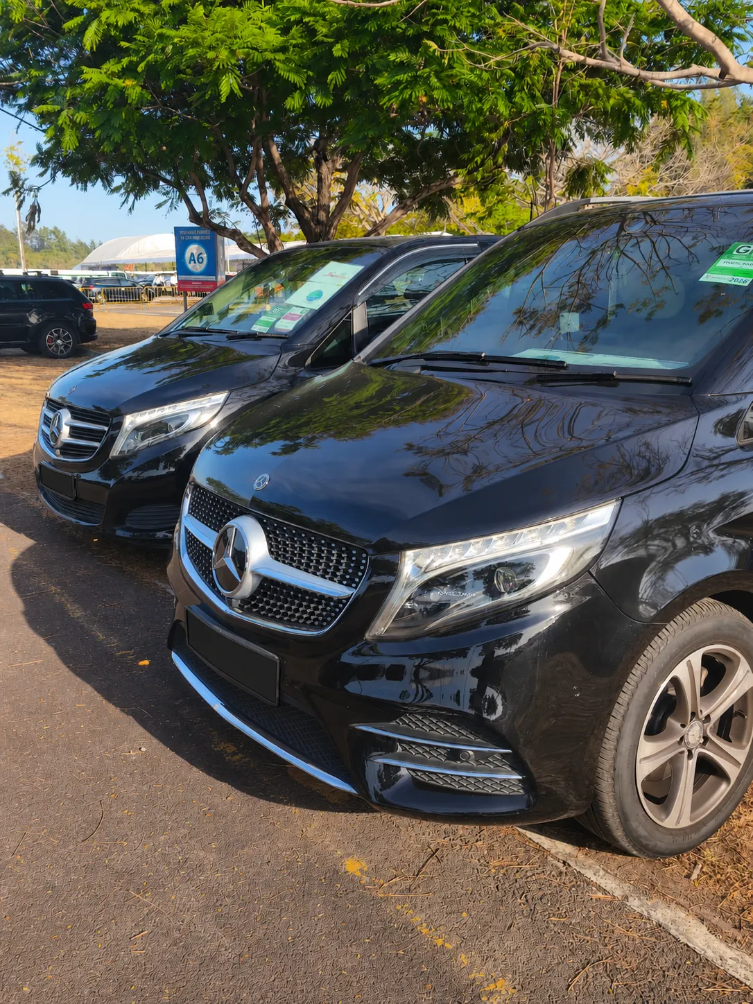 Executive Van from the Singapore fleet with registration plate removed